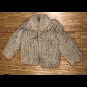 Vintage Genuine White Fox Fur Coat